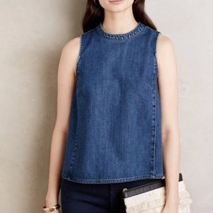 Denim Sleeveless Top from Anthropologie
